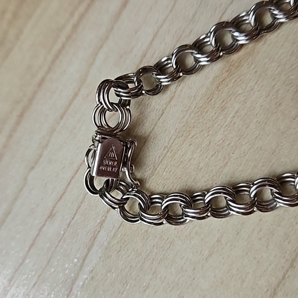 JB (Jacoby Bender) Silver Overlay Signed Bracelet Jaboby Bender - Picture 3 of 6